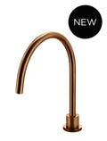 ROUND GOOSENECK HIGH-RISE SWIVEL HOB SPOUT