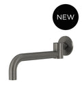 Meir Round Swivel Wall Spout - Shadow Gunmetal