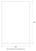 MS6090GT Rectangle 25mm Bevel Edge Mirror
