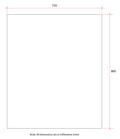 MS9075GT Rectangle 25mm Bevel Edge Mirror