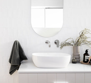 Round Wall Mixer Paddle Handle Trim Kit (in-Wall Body Not Included)