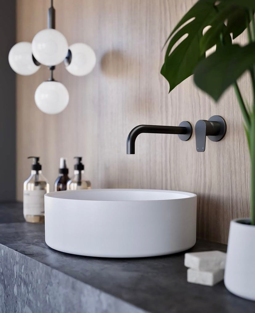 ROUND WALL MIXER PADDLE HANDLE TRIM KIT (IN-WALL BODY NOT INCLUDED)