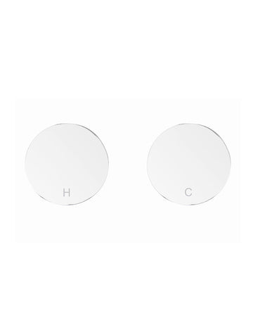 Meir Circular Wall Taps - Chrome