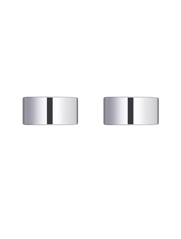 Meir Circular Wall Taps - Chrome