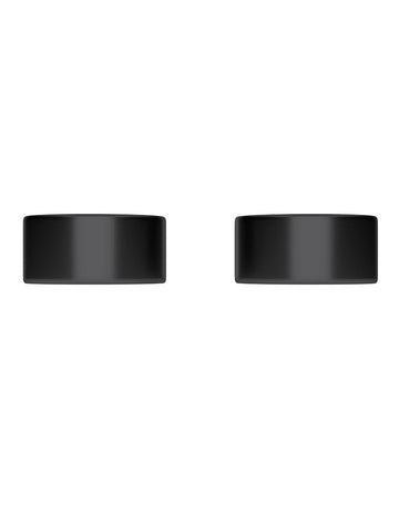 Meir Circular Wall Taps - Matte Black