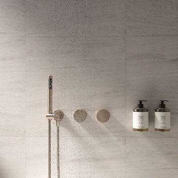 Progressive mixer (in-wall body and Trim set) - Champagne