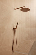 ROUND SHOWER ON SWIVEL BRACKET