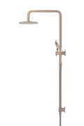 ROUND COMBINATION SHOWER RAIL, 200MM ROSE, THREE-FUNCTION HAND SHOWER CHAMPAGNE