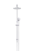 ROUND COMBINATION SHOWER RAIL 200MM ROSE, THREE FUNCTION HAND SHOWER POLISHED CHROME