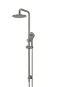 ROUND COMBINATION SHOWER RAIL, 200MM ROSE, THREE-FUNCTION HAND SHOWER SHADOW GUNMETAL