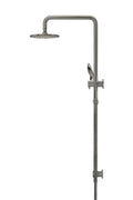 ROUND COMBINATION SHOWER RAIL, 200MM ROSE, THREE-FUNCTION HAND SHOWER SHADOW GUNMETAL
