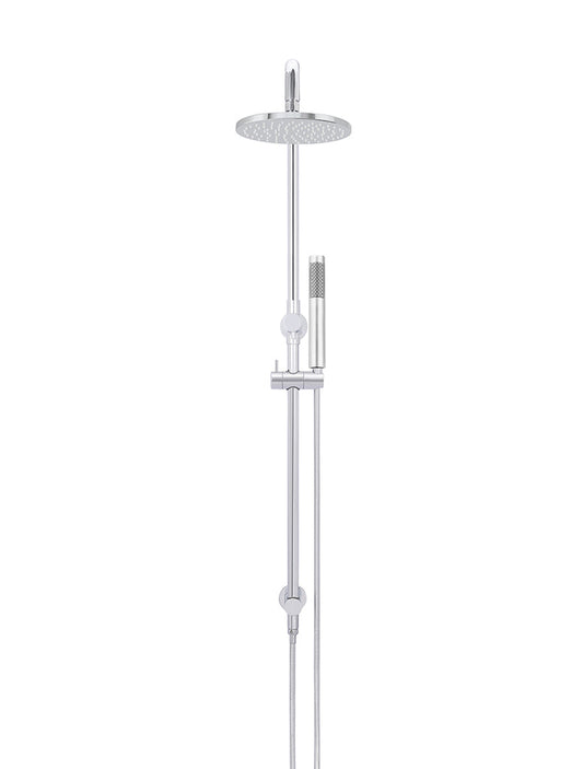 ROUND COMBINATION SHOWER RAIL, 200MM ROSE, SINGLE FUNCTION HAND SHOWER