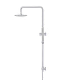 ROUND COMBINATION SHOWER RAIL, 200MM ROSE, SINGLE FUNCTION HAND SHOWER