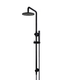 ROUND COMBINATION SHOWER RAIL, 200MM ROSE, SINGLE FUNCTION HAND SHOWER