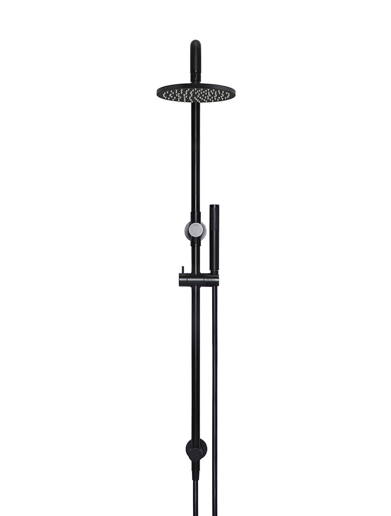 ROUND COMBINATION SHOWER RAIL, 200MM ROSE, SINGLE FUNCTION HAND SHOWER