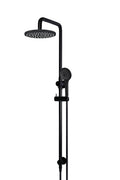 ROUND COMBINATION SHOWER RAIL 200MM ROSE, THREE FUNCTION HAND SHOWER MATTE BLACK