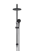 ROUND COMBINATION SHOWER RAIL 200MM ROSE, THREE FUNCTION HAND SHOWER MATTE BLACK