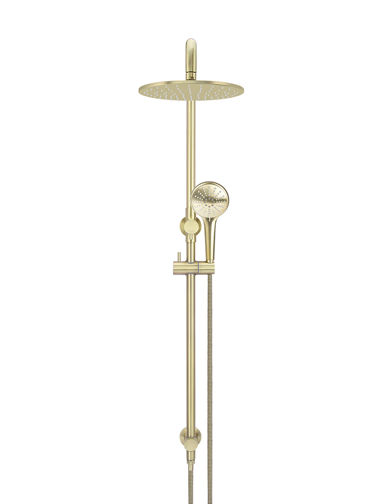 ROUND COMBINATION SHOWER RAIL 300MM ROSE, THREE FUNCTION HAND SHOWER