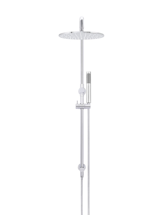 ROUND COMBINATION SHOWER RAIL, 300MM ROSE, SINGLE FUNCTION HAND SHOWER