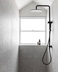 ROUND COMBINATION SHOWER RAIL, 300MM ROSE, SINGLE FUNCTION HAND SHOWER