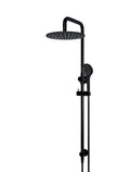 ROUND COMBINATION SHOWER RAIL 300MM ROSE, THREE FUNCTION HAND SHOWER MATTE BLACK