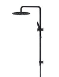 ROUND COMBINATION SHOWER RAIL 300MM ROSE, THREE FUNCTION HAND SHOWER MATTE BLACK