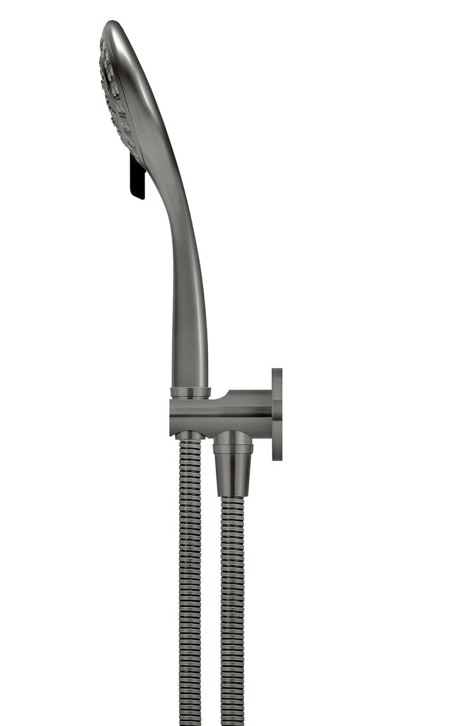 ROUND THREE FUNCTION HAND SHOWER ON FIXED BRACKET