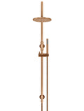 ROUND GOOSENECK SHOWER SET WITH 200MM ROSE, SINGLE-FUNCTION HAND SHOWER