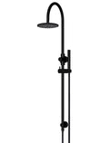 ROUND GOOSENECK SHOWER SET WITH 200MM ROSE, SINGLE-FUNCTION HAND SHOWER