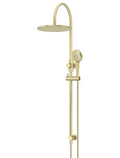 ROUND GOOSENECK SHOWER SET WITH 300MM ROSE, THREE-FUNCTION HAND SHOWER
