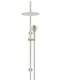 ROUND GOOSENECK SHOWER SET WITH 300MM ROSE, THREE-FUNCTION HAND SHOWER