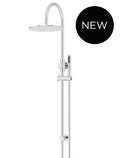 ROUND GOOSENECK SHOWER SET WITH 300MM ROSE, SINGLE-FUNCTION HAND SHOWER