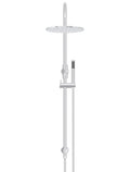 ROUND GOOSENECK SHOWER SET WITH 300MM ROSE, THREE-FUNCTION HAND SHOWER