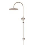 ROUND GOOSENECK SHOWER SET WITH 300MM ROSE, SINGLE-FUNCTION HAND SHOWER