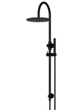 ROUND GOOSENECK SHOWER SET WITH 300MM ROSE, SINGLE-FUNCTION HAND SHOWER