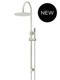 ROUND GOOSENECK SHOWER SET WITH 300MM ROSE, SINGLE-FUNCTION HAND SHOWER
