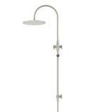 ROUND GOOSENECK SHOWER SET WITH 300MM ROSE, SINGLE-FUNCTION HAND SHOWER