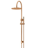 ROUND GOOSENECK SHOWER SET WITH 300MM ROSE, SINGLE-FUNCTION HAND SHOWER