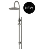 ROUND GOOSENECK SHOWER SET WITH 300MM ROSE, SINGLE-FUNCTION HAND SHOWER