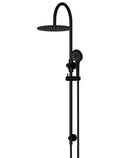 ROUND GOOSENECK SHOWER SET WITH 300MM ROSE, THREE-FUNCTION HAND SHOWER