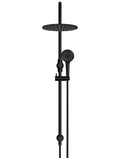 ROUND GOOSENECK SHOWER SET WITH 300MM ROSE, THREE-FUNCTION HAND SHOWER