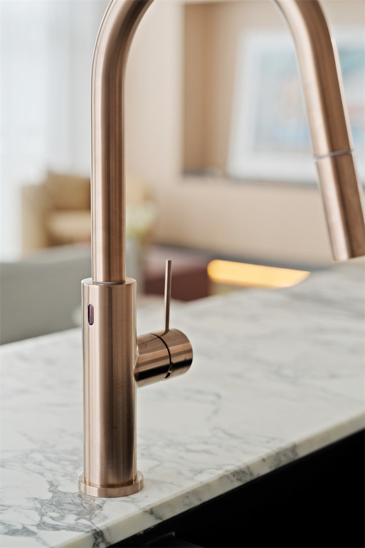 MECCA SMART SENSOR PULL OUT KITCHEN MIXER BRUSHED BRONZE