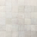 Medina White Lily Moroccan Zellige Square Tile