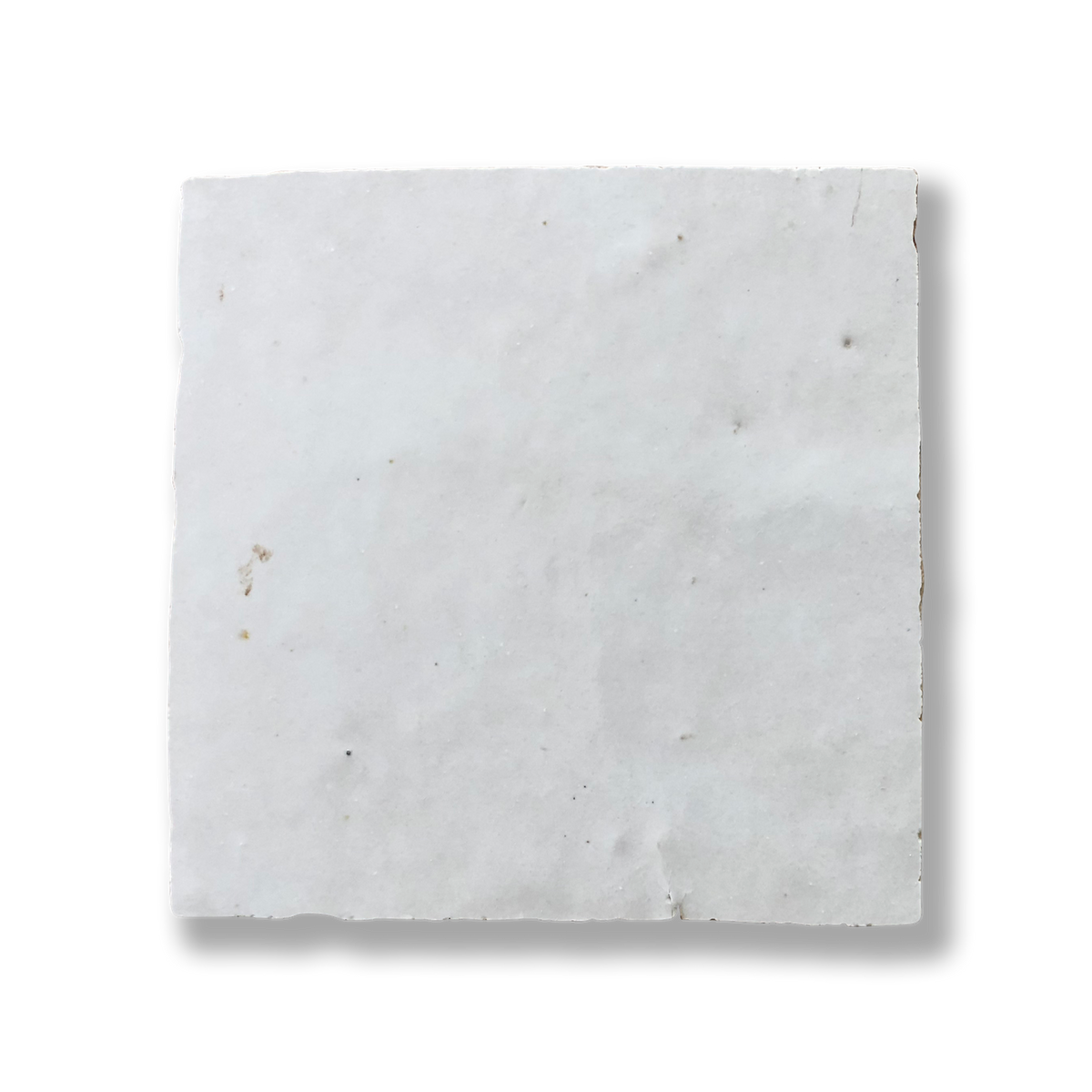Medina White Lily Moroccan Zellige Square Tile — Ceramic, Wall Tiles