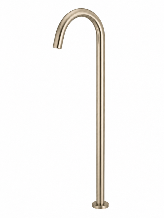 Meir Round Freestanding Bath Spout - Champagne