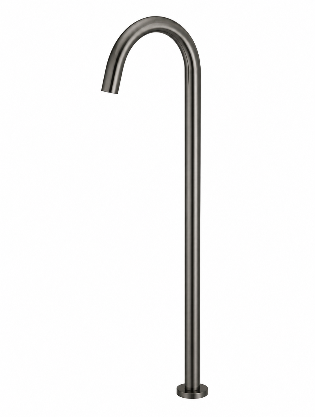 Meir Round Freestanding Bath Spout - Gunmetal