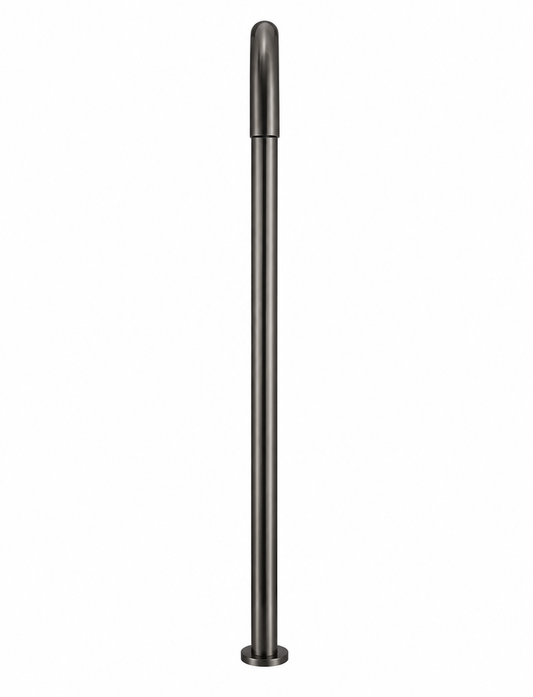 Meir Round Freestanding Bath Spout - Gunmetal