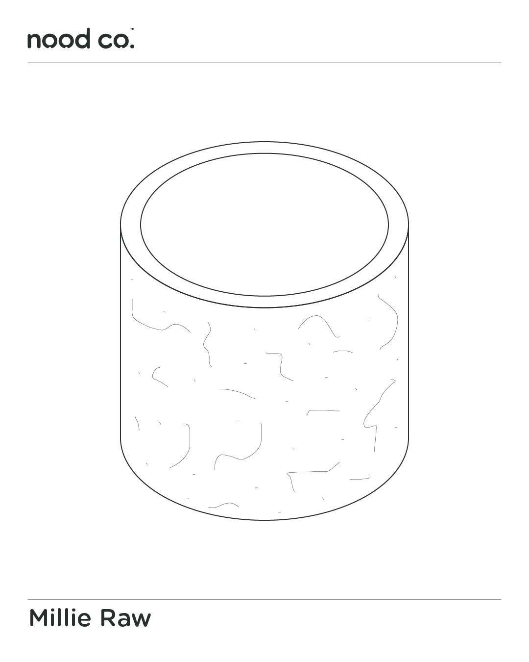 Millie Raw Basin (Teal)
