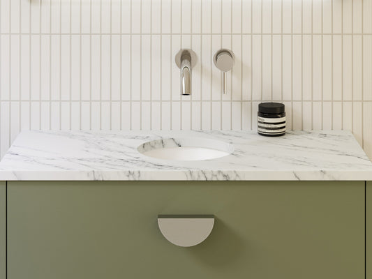 Timberline Mini Round Undermount Basin White Gloss