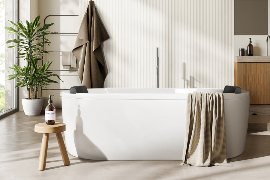Mintori 1790 Freestanding Bath — White Baths, Acrylic Baths, Oval Baths